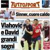 Inter di rigore, Calha porta Inzaghi nel gruppo delle seconde. Tuttosport in prima pagina