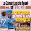 La prima pagina de La Gazzetta dello Sport: "Dumfries salva l'Inter, Mota spaventa"