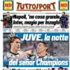 Tuttosport in taglio alto: "Napoli, 'na cosa grande. Inter, magia per Inzaghi"