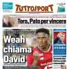 "Weah chiama David: Inter-Juve, che duello di mercato": l'apertura di Tuttosport