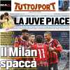 "Il Milan spacca, la Juventus piace": la prima pagina dell'edizione odierna di Tuttosport