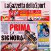 La prima pagina de La Gazzetta dello Sport: "Osi-Lautaro, più gol di così"