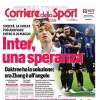 "Inter, una speranza. Svolta entro il 20 maggio": la prima pagina del CorSport su Zhang-Oaktree