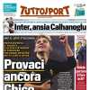 "Inter, ansia Calhanoglu. Inzaghi teme domani il campo di Berna": la prima pagina di TuttoSport