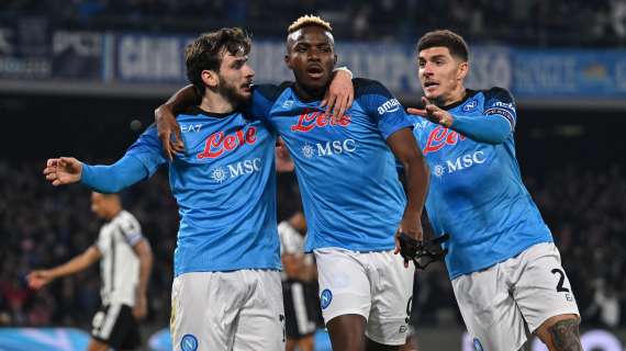 Napoli-Roma, le formazioni ufficiali: Kvaratskhelia sfida Abraham