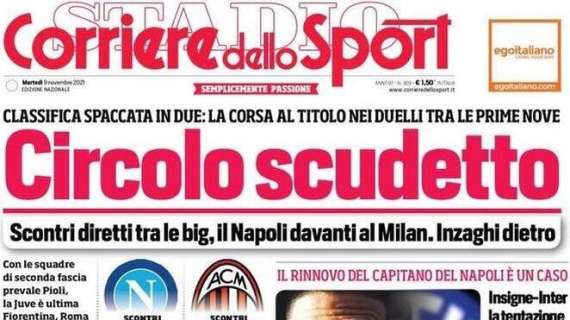 L'apertura del Corriere dello Sport : "Insigne-Inter, la tentazione di Marotta"