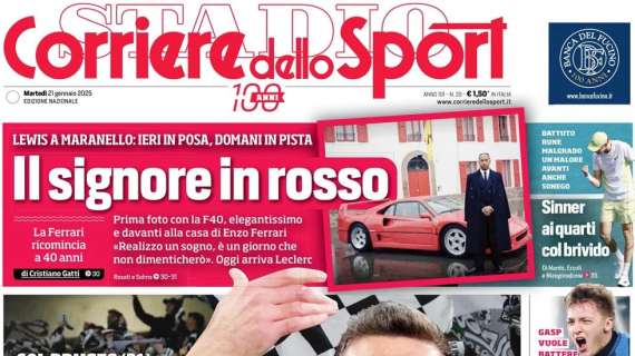 Roma, ora tutto su Frattesi. Inter e Conte, scudetto al veleno: le prime pagine del 21 gennaio