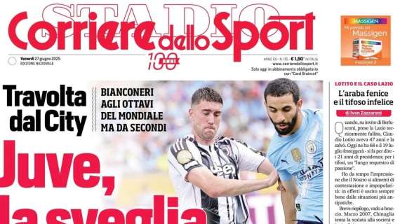 "Esposito risponde a Bonny e Hojlund": la prima pagina del Corriere dello Sport