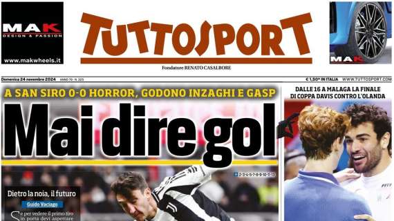 "Thuram e Correa show, Inter esagerata a Verona": la prima pagina di Tuttosport