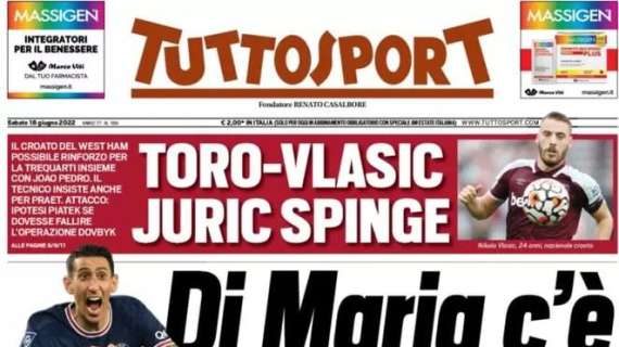 Tuttosport in prima pagina: "Lukaku all'Inter, Skriniar al Chelsea"
