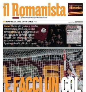 La prima pagina de Il Romanista verso Inter-Roma: "E facci un gol. Dybala sì, Elsha no" 