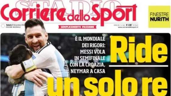 Il Corriere dello Sport in apertura: "Mondiale, ride solo un Re"