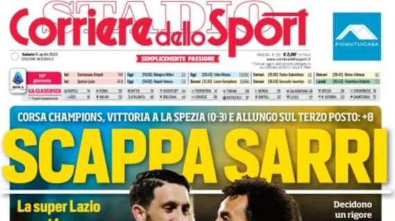Le prime pagine di sabato 15 aprile: Inter, incontro col Barcellona: la chiave è Brozovic