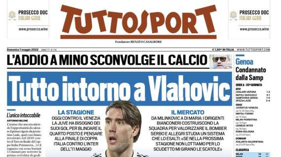 Tuttosport in apertura: "Tutto intorno a Vlahovic"