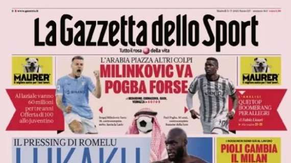 Lukaku, no alla Juve: confermato il patto con Zhang. Le aperture di martedì 11 luglio