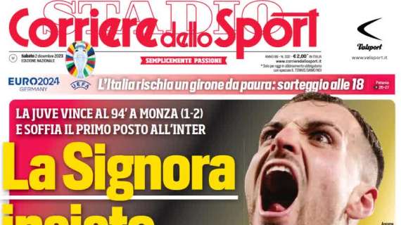 L'Inter sfida il Napoli, la Juventus vince ancora: le prime pagine di sabato 2 dicembre