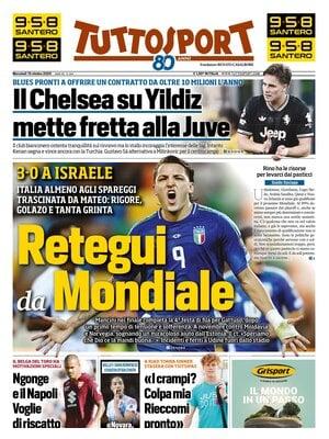 Corsport in prima pagina: "Ci risiamo". Italia di nuovi ai playoff Mondiali