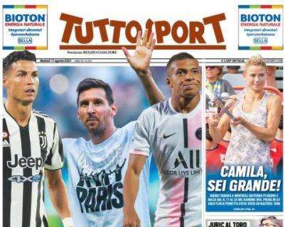 L'apertura di Tuttosport: "Intrigo CR7". Il portoghese a Parigi nel 2022?