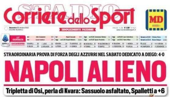 L'apertura del Corriere dello Sport: "L'Inter sa correre, ritmo da scudetto"