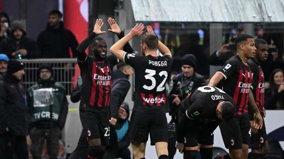 Il Milan aggancia l'Inter al secondo posto: la classifica aggiornata