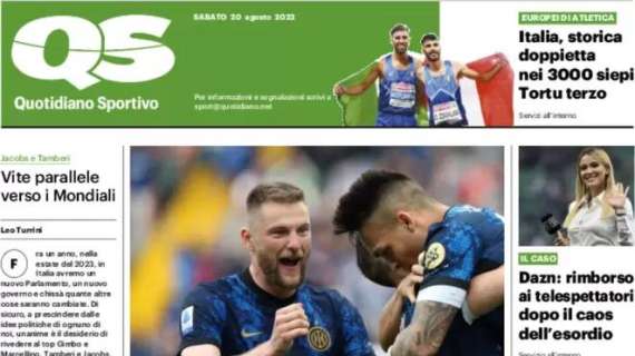 QS in apertura: "Inter blindata, Skriniar resta"