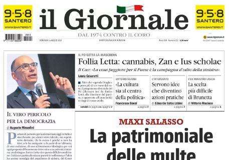 Il Giornale: "Poker Milan all'Udinese. L'Inter vince con il fiatone"