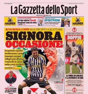 Gazzetta in prima pagina: "Con super Thuram largo a Frattesi e Sanchez"