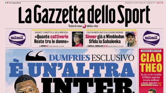 "Lautaro, i senatori e il lavoro mentale per superare il 5-0": l'apertura di Gazzetta dello Sport
