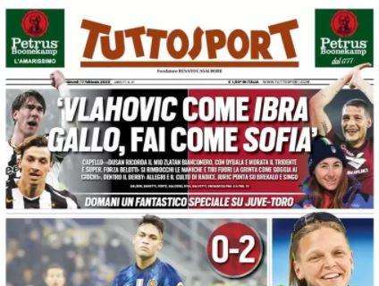 La prima pagina di Tuttosport su Inter-Liverpool: "Peccato!