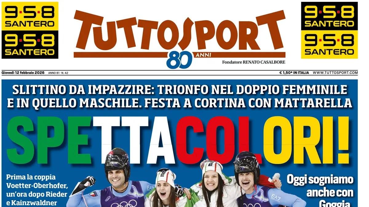 "Il veleno di Lucio, due stagioni all'Inter e un finale tra tensioni e dispetti", la prima pagina di TuttoSport