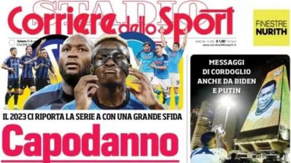 Il Corriere dello Sport: "Dzeko e Lukaku, Inter senza paura"