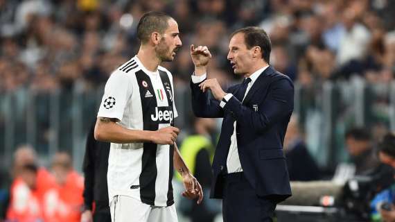 Allegri dopo lo schiaffo di Bonucci a Mozzillo: "Ha pagato la multa, credo il caso sia chiuso"