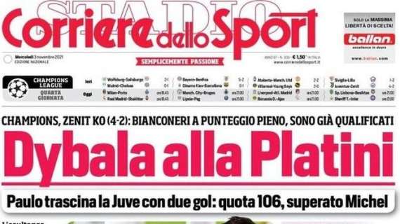 Il Corriere dello Sport in prima pagina: "Inzaghi e Pioli, è l'ora di vincere: in palio 3 punti decisivi"