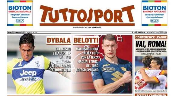 L'apertura di Tuttosport: "All'attacco: Thuram Jr supera Correa e si avvicina all'Inter"