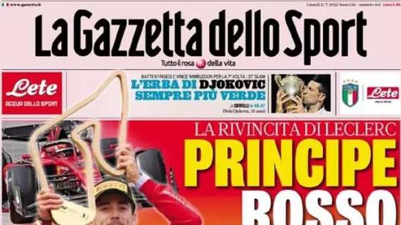 La Gazzetta dello Sport in prima pagina: "Inzaghi sorride: Asllani talento che conquista" 