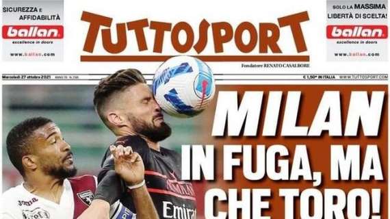 Tuttosport in apertura: "Inter e Zhang, le 48 ore della verità"