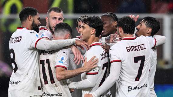 Il Milan prima va sotto poi rimonta in due minuti, Genoa sconfitto per 1-2 al Ferraris
