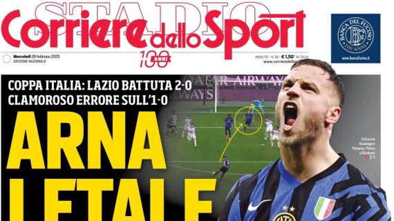 "La magia Inter dal cilindro di Arnautovic": l'apertura del Corriere dello Sport