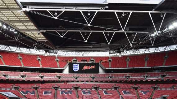 Wembley, dagli ottavi la capienza sale a 45.000 spettatori