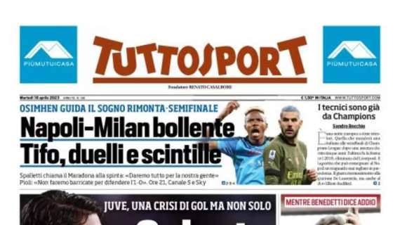Tuttosport lancia l'allarme in apertura: "Inter senza futuro oltre la Champions"