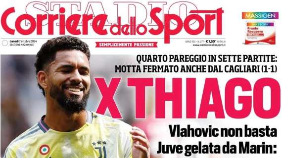 "Inter a due facce, il muro si è crepato": l'apertura del Corriere dello Sport