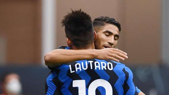 VIDEO - Abbraccio tra Lautaro e Hakimi dopo il fischio finale: l'Inter pubblica le immagini sui social