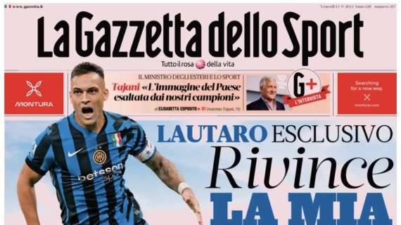 Le prime pagine dei principali quotidiani sportivi di oggi, venerdì 13 settembre