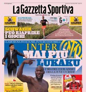 L'Inter chiude la porta a Lukaku, ora c'è solo la Juve: le prime pagine di domenica 16 luglio