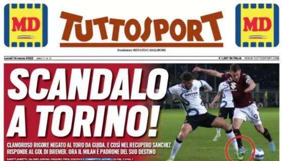 Tuttosport tuona: "Scandalo a Torino, clamoroso rigore negato da Guida"