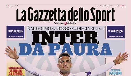 L'Inter non si ferma più: solo vittorie nel 2024. Le prime pagine di lunedì 26 febbraio