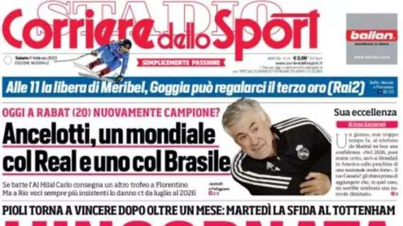 L'apertura del Corriere dello Sport: "Debiti, l'Inter è davanti a tutti"