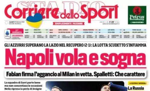 Il Corriere dello Sport in apertura: "Milan-Inter, è una questione di testa"