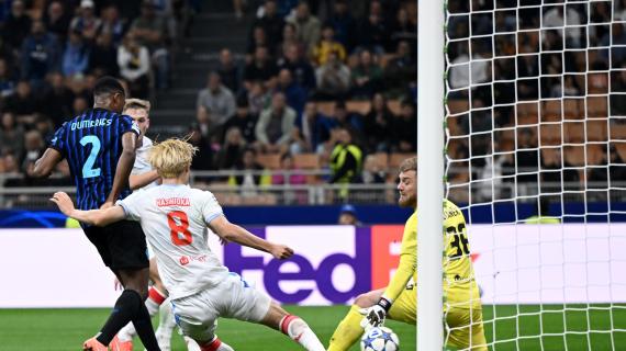 Raddoppio fulmineo dell'Inter, segna Dumfries su assist di Thuram