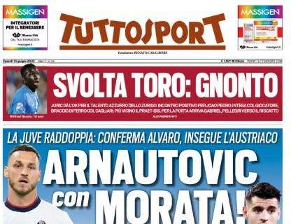 Tuttosport in prima pagina: "Il PSG tenta Skriniar. Inzaghi: Dybala più Lukaku"